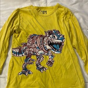 Osh Kosh Yellow Dinosaur Graphic Kids Shirt